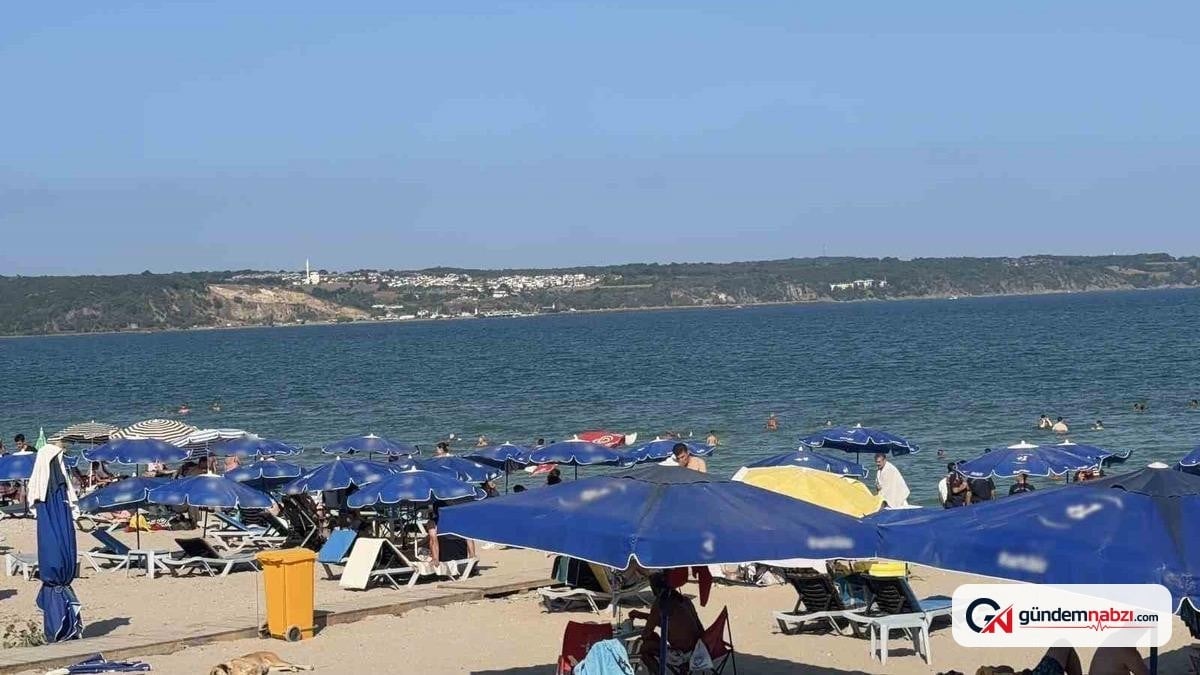 Kırklareli'de sıcak hava nedeniyle plajlara yoğun ilgi