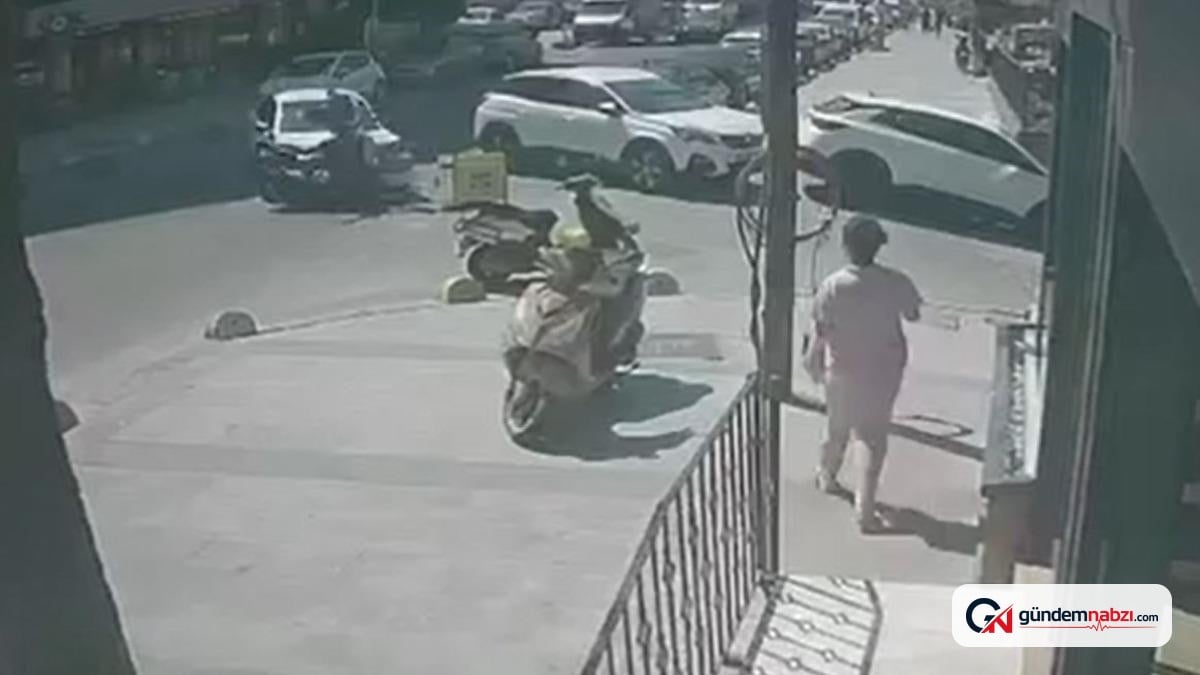 Küçükçekmece’de motosiklet ve otomobil çarpıştı: 1 yaralı