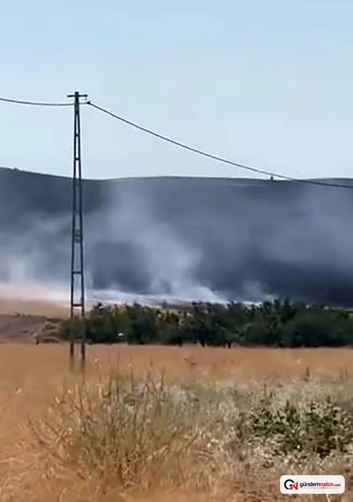 Elazığ'da anız yangını çıktı