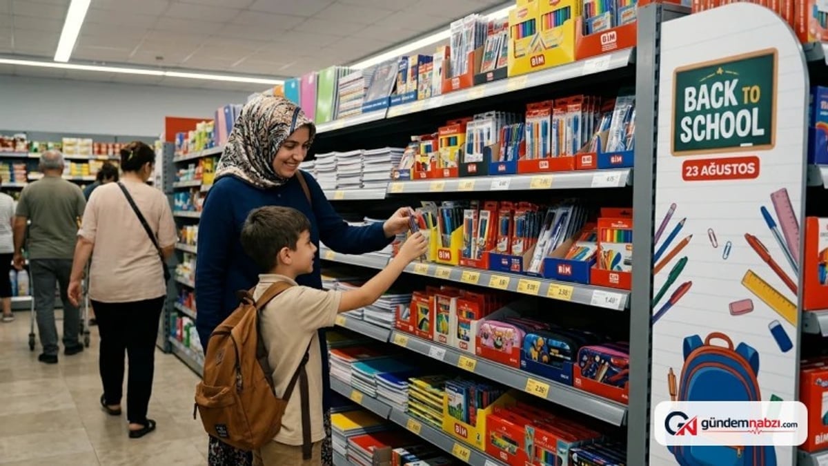 BİM'de 150 kırtasiye ürünü, 2025 fiyatlarıyla satışa sunuluyor