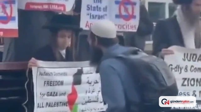 Londra'da Filistin eylemine Müslüman adamdan teşekkür