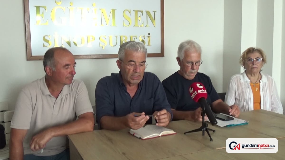 Sinop'ta emeklilerin sorunları toplantıda tartışıldı