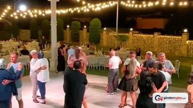 Aydın Nazilli'de nikahtan bir gün önce ayrılan damat düğün salonunda eğlendi