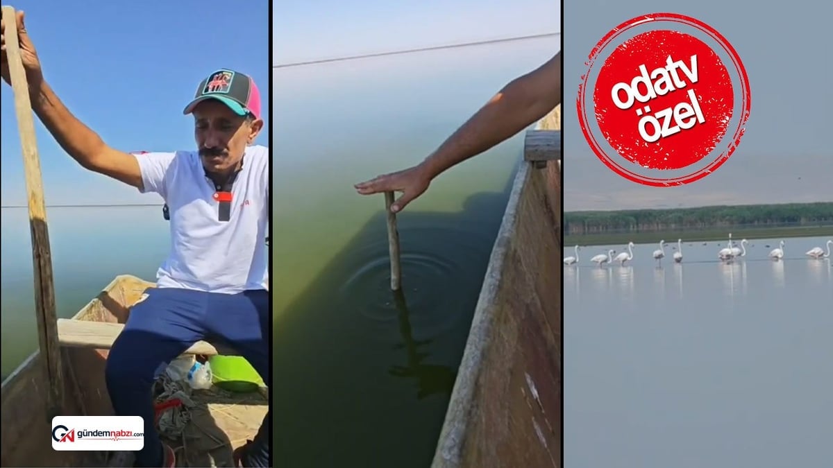 Eber Gölü'nde su derinliği 30 santimetreye geriledi