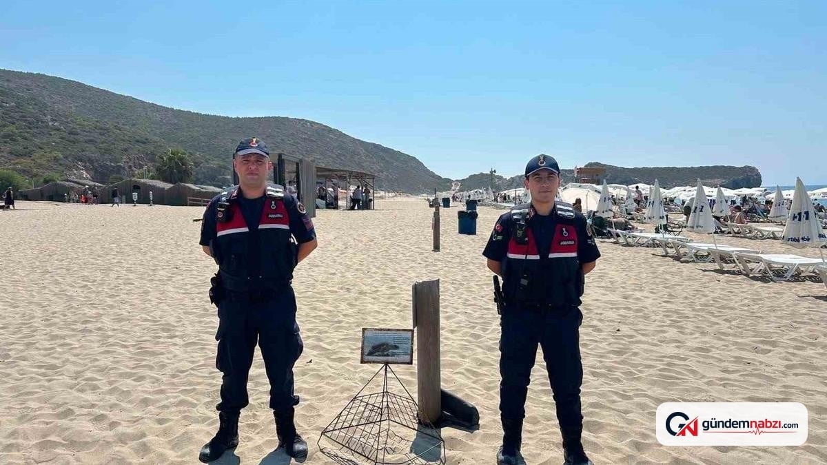 Antalya Kaş'ta Caretta yuvalama alanları jandarma denetiminde