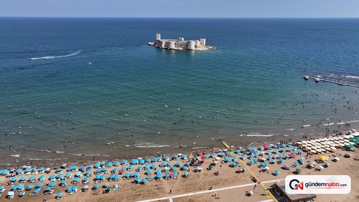 Mersin'de Kızkalesi tesisleri yaz sezonunu tam dolulukla geçiriyor
