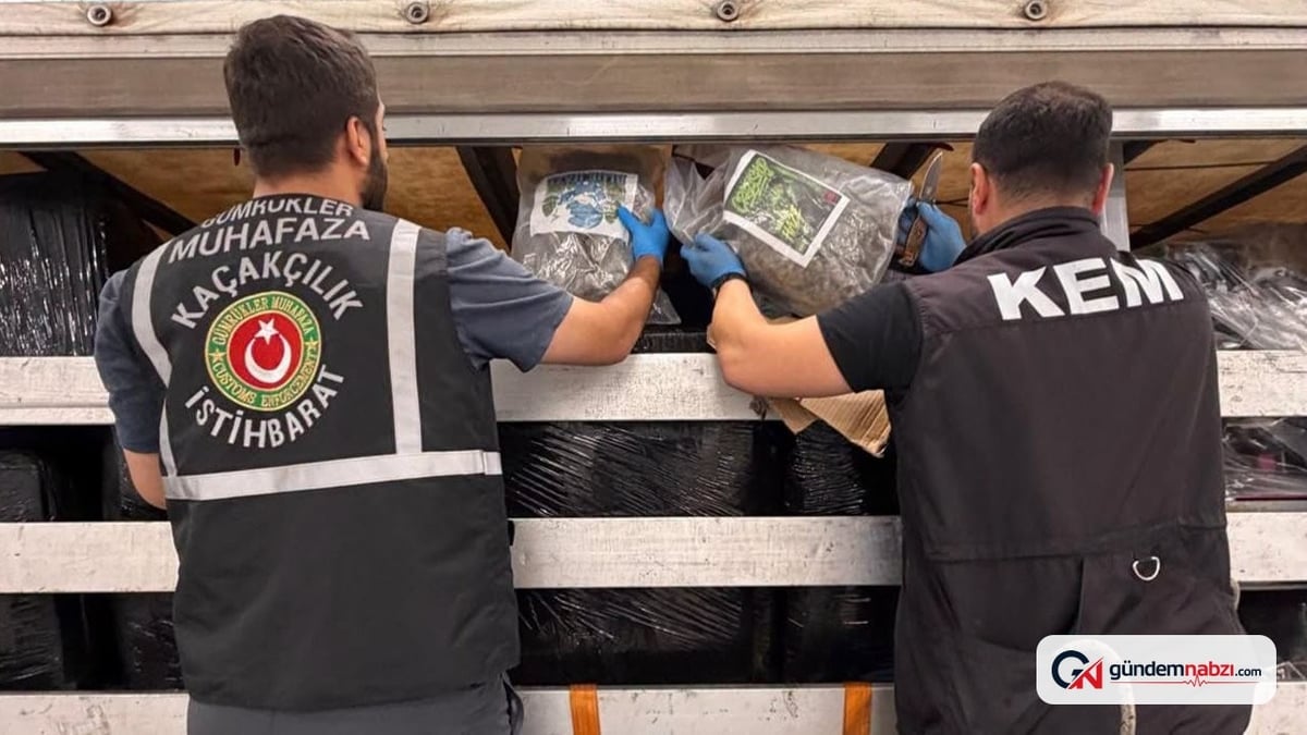 Edirne'de tırda 287 kilo esrar ele geçirildi