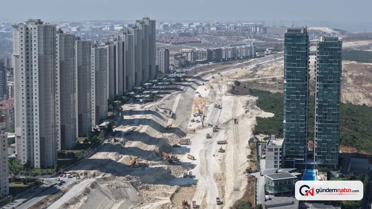 Nakkaş-Başakşehir Otoyolu inşaatı Bahçeşehir'de sürüyor