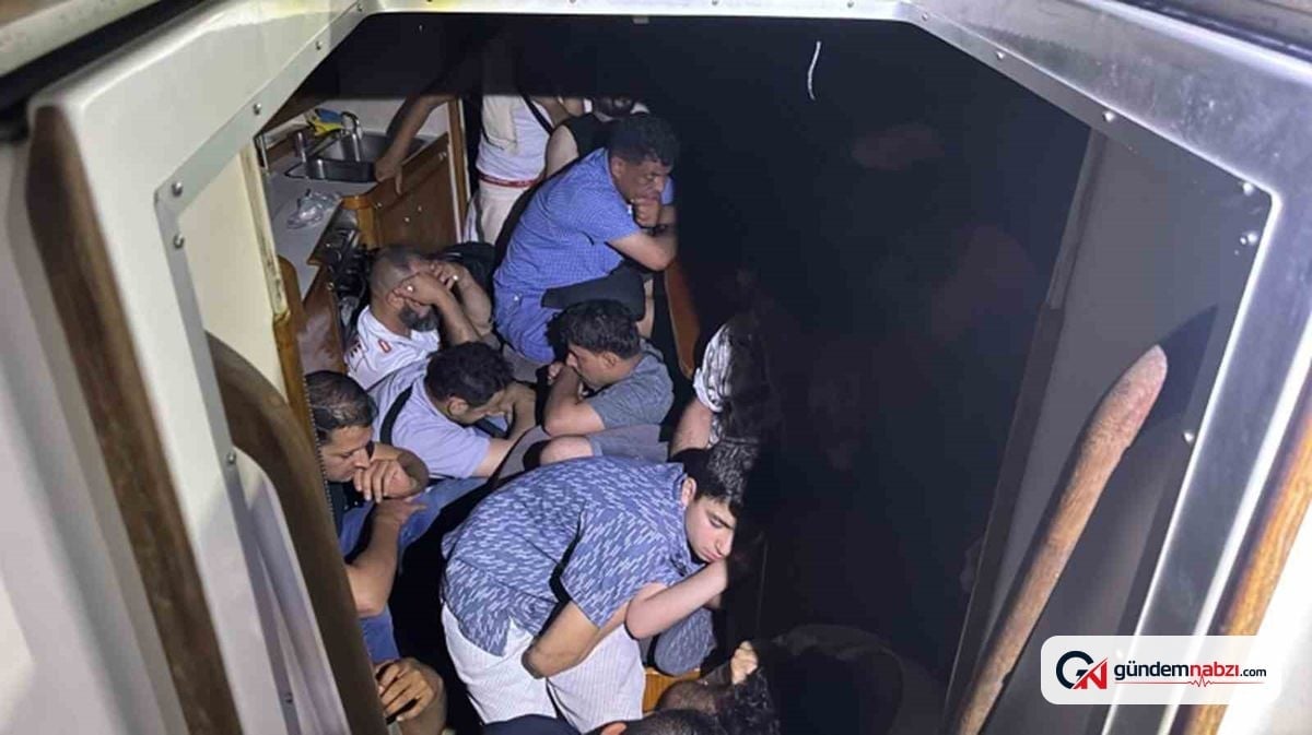 Muğla Gökova Körfezi'nde 40 düzensiz göçmen yakalandı