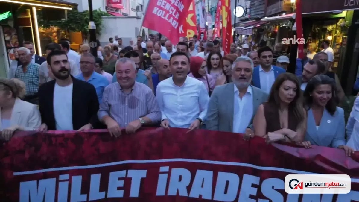 Şile'de 'Millet İradesine Saygı Yürüyüşü' düzenlendi