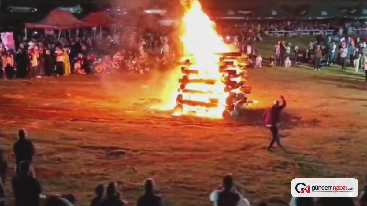 Çamlıdere'de festival coşkusu: Sinsin ateşi etrafında gelenekler yaşatıldı