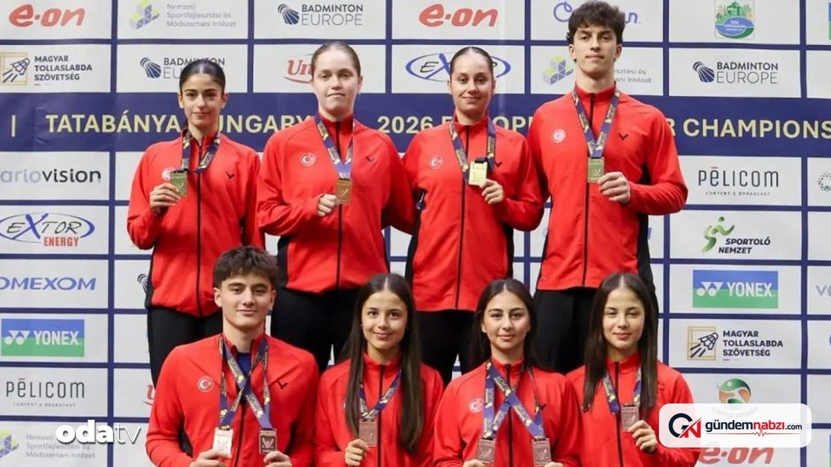 Milli badmintonculardan Avrupa'da çifte şampiyonluk