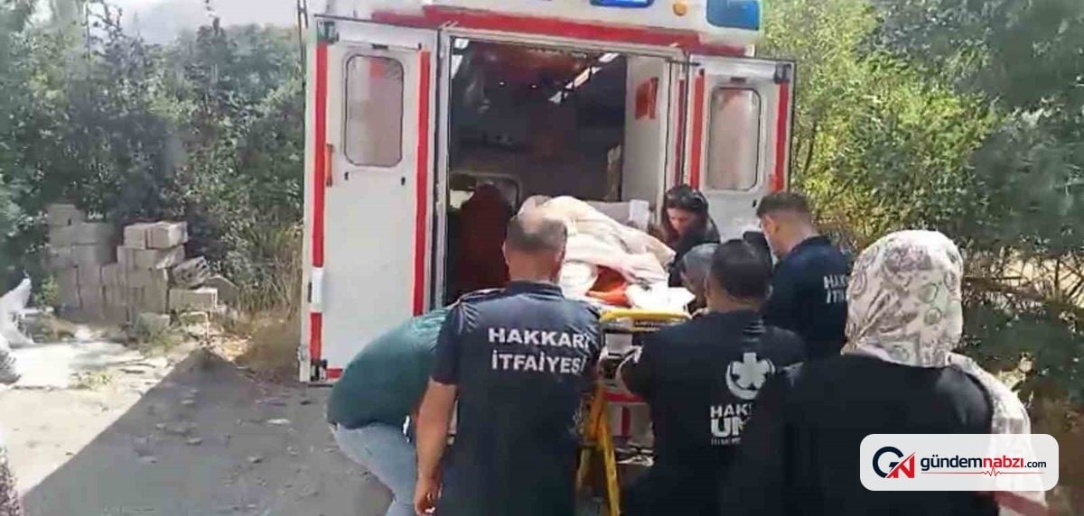 Hakkari'de 140 kiloluk hasta evinden hastaneye taşındı