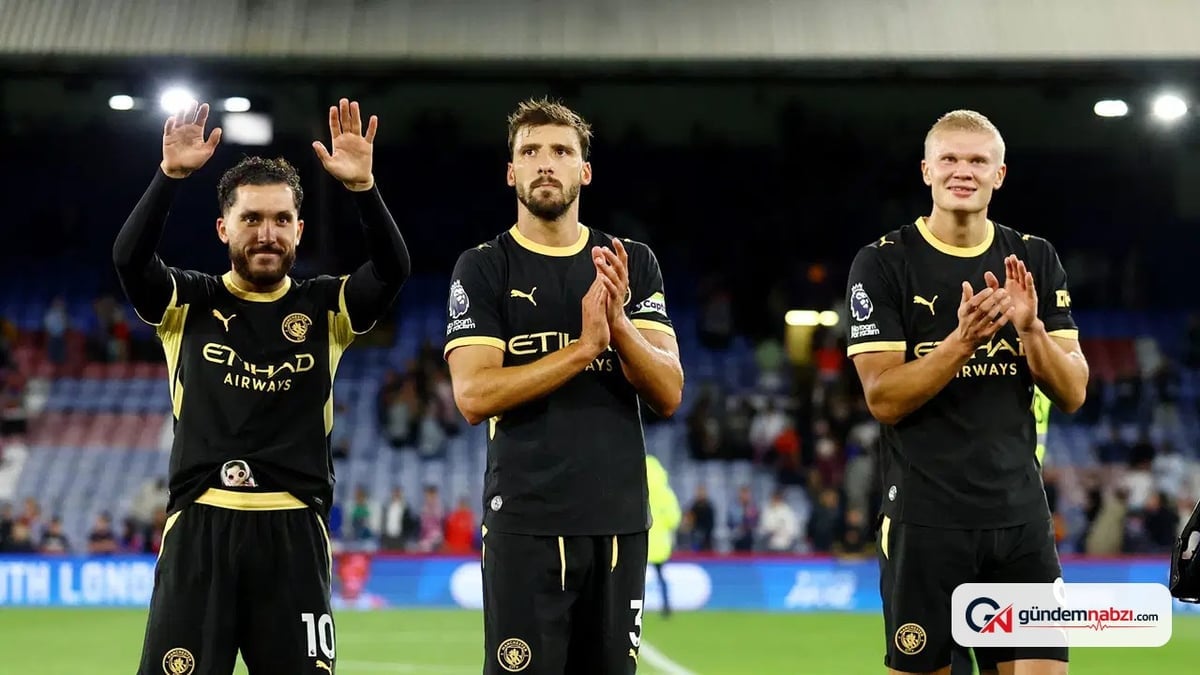 Manchester City, Crystal Palace'ı 4-1 yenerek galibiyet aldı