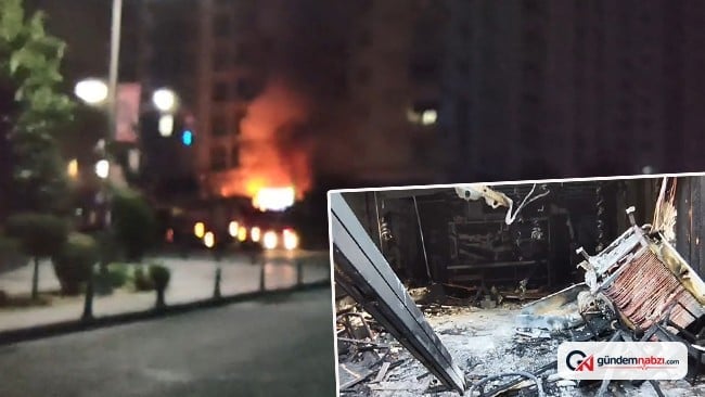 İstanbul Esenyurt'ta kafe alevlere teslim oldu
