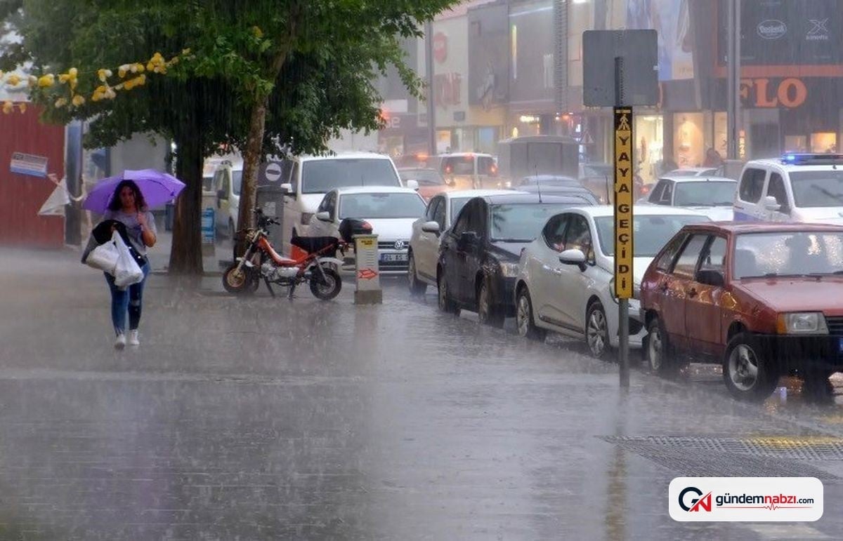 Erzincan ve çevresi için sağanak uyarısı