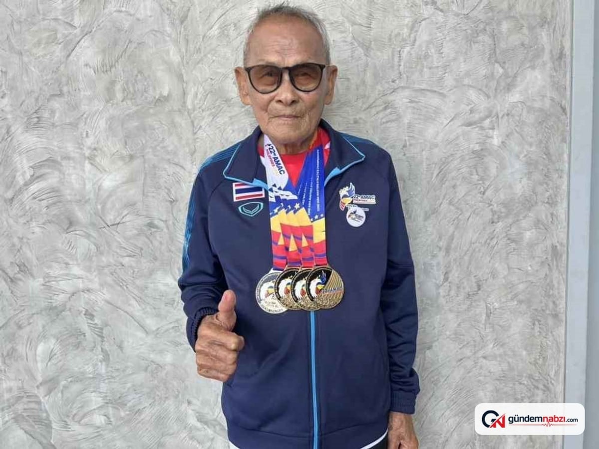 106 yaşındaki Taylandlı sporcu, Dünya Master Atletizm Şampiyonası'nda iki altın madalya kazandı