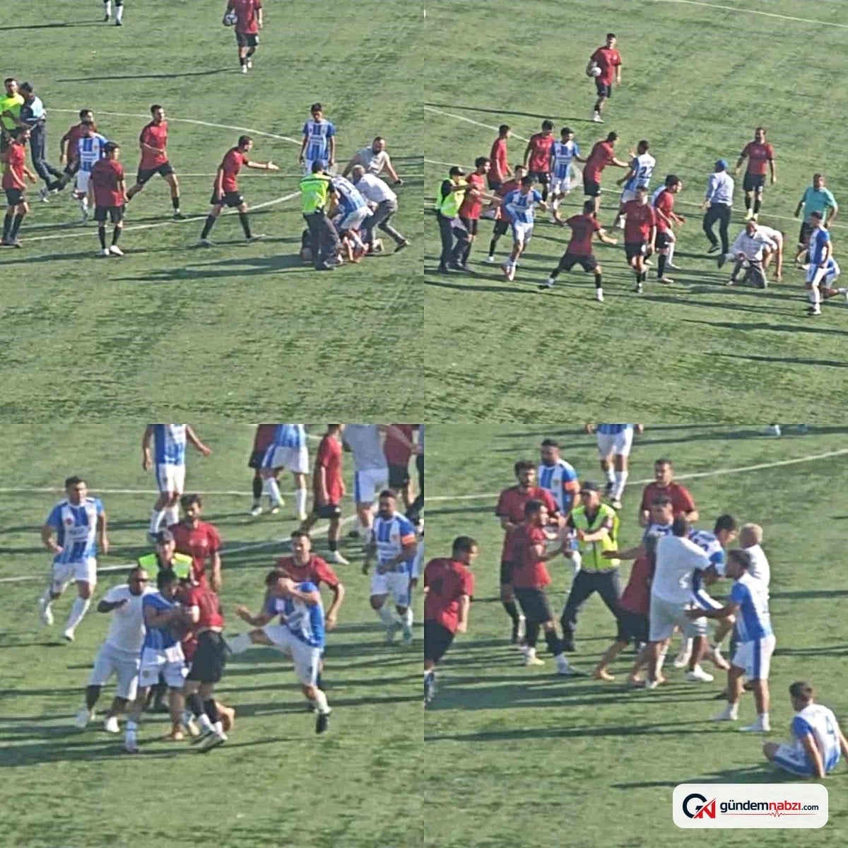 Mersin'de futbol turnuvasında mahalle takımları kavga etti