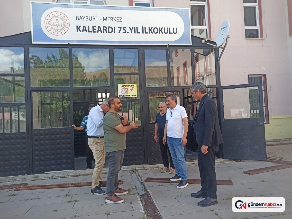 Bayburt'ta 4 okulda yeni eğitim yılı öncesi denetim yapıldı