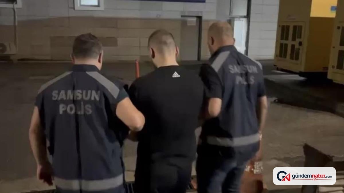 Samsun'da 9 yıl 5 ay hapis cezası olan hükümlü yakalandı