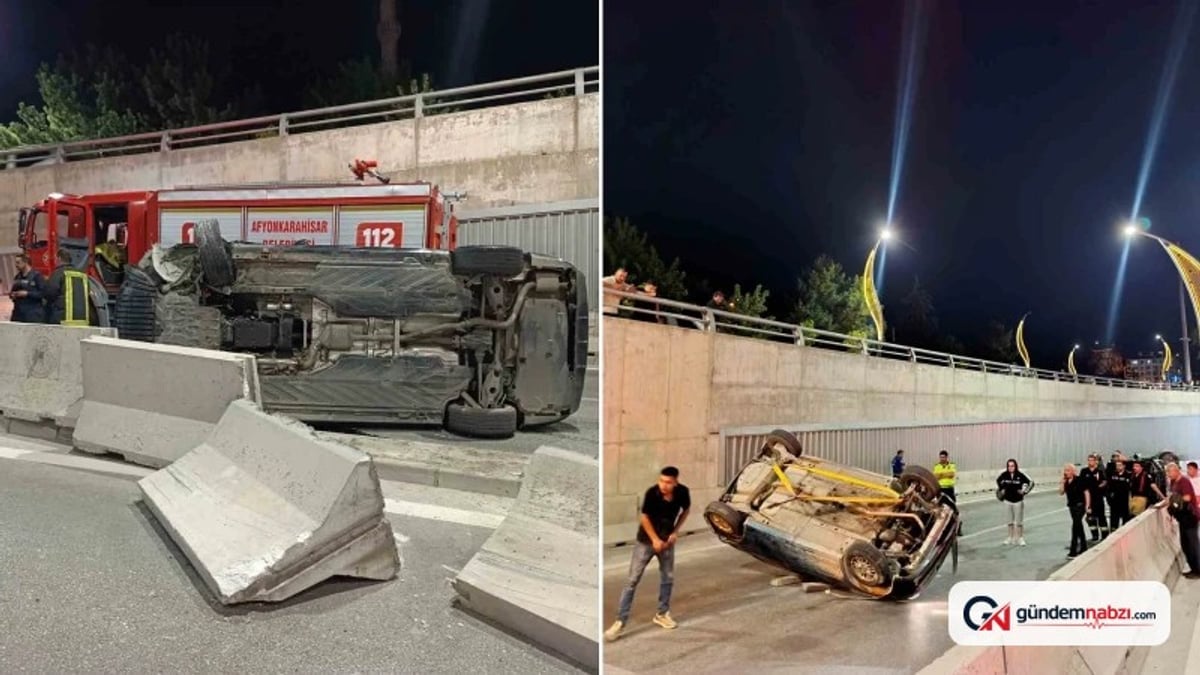 Alt geçitte iki otomobil çarpıştı, dört kişi yaralandı
