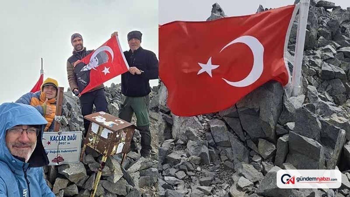 Rize'de Kaçkar Dağı'na Zafer Tırmanışı yapıldı