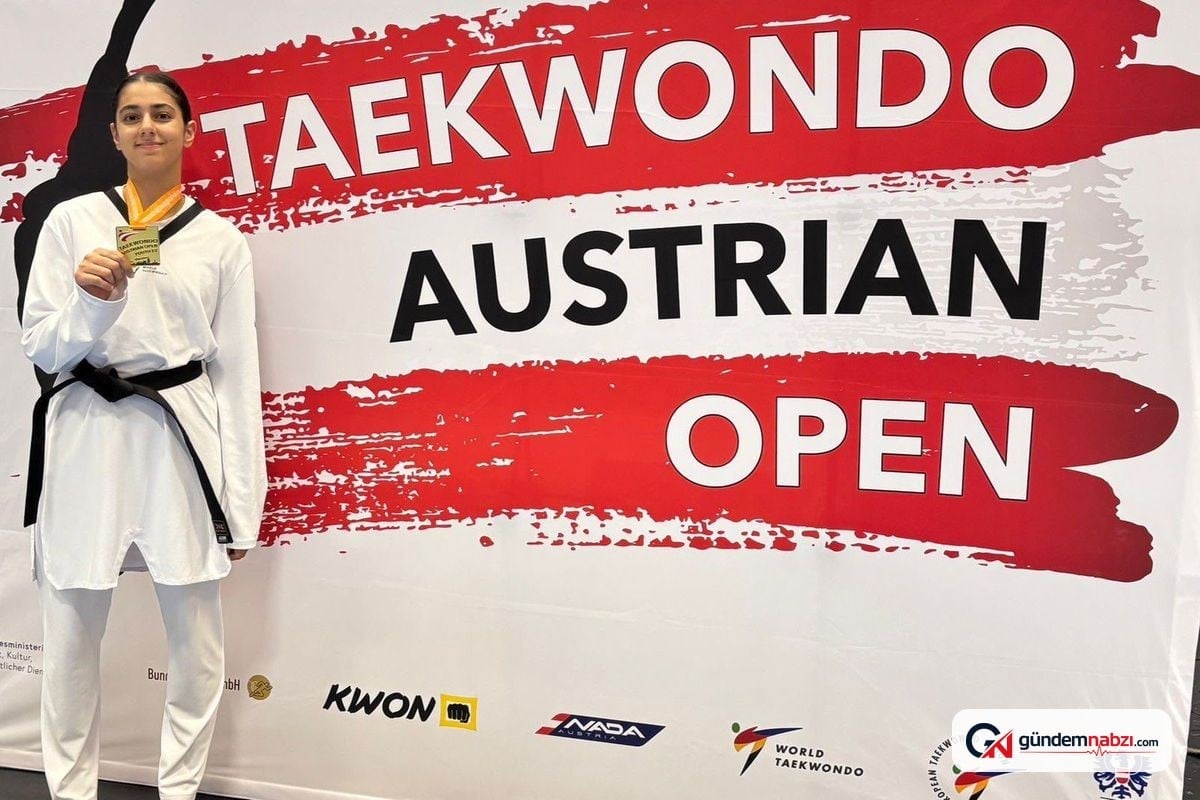 Ebrar Acar, Viyana’da Avusturya Open Taekwondo Şampiyonası'nda şampiyon oldu