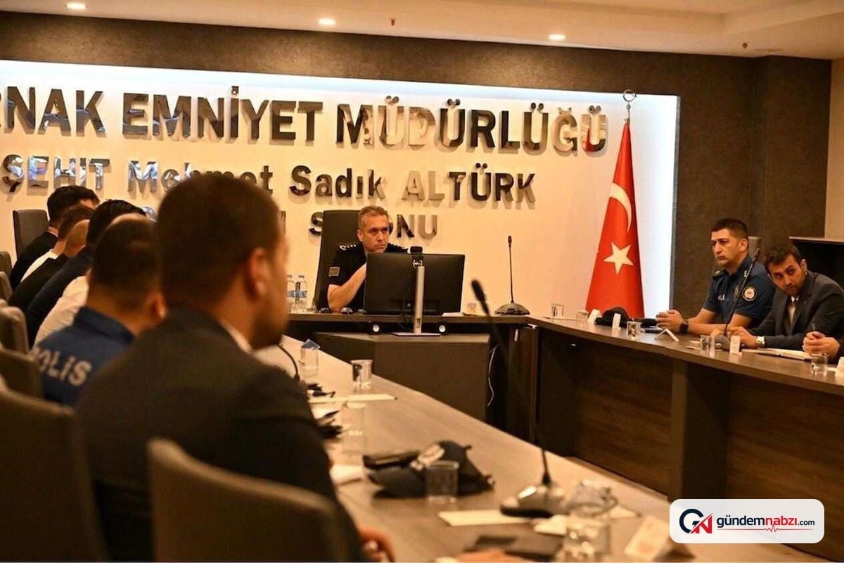 Şırnak'ta ağustos ayı güvenlik toplantısı yapıldı