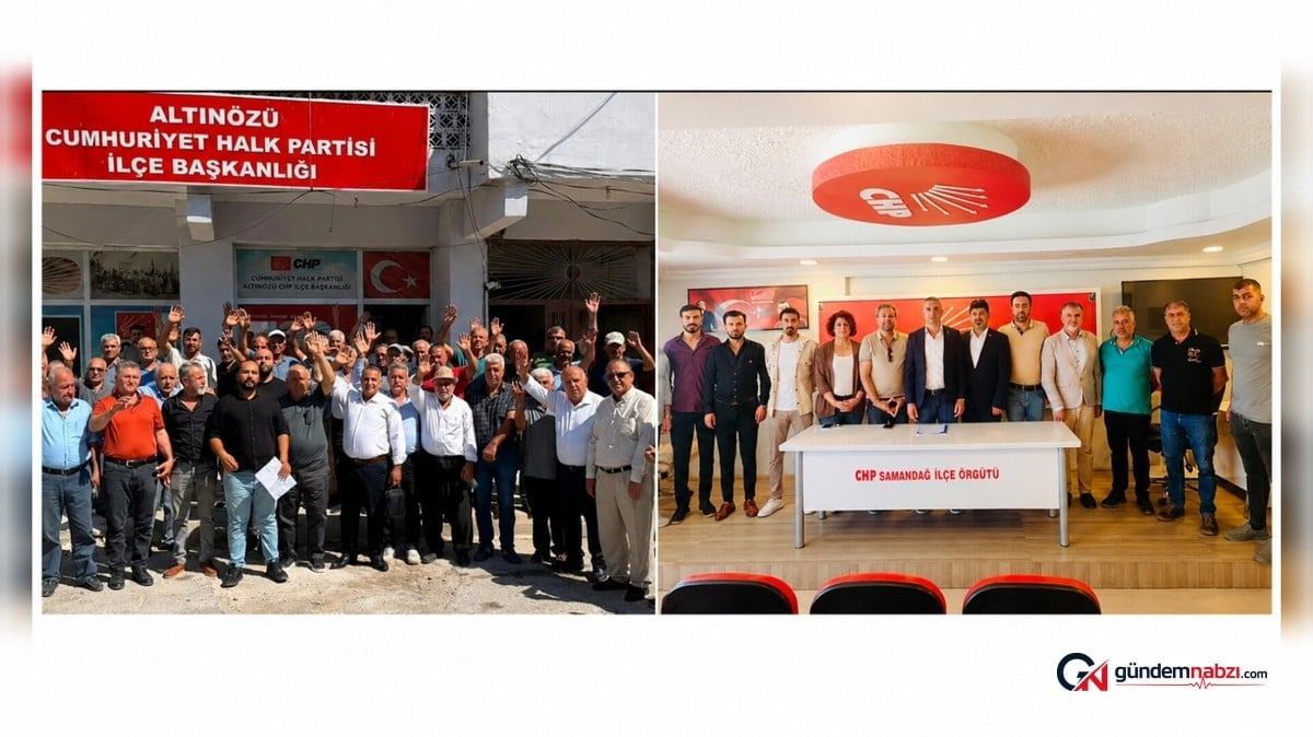 Hatay'da CHP'nin Samandağ ve Altınözü örgütlerinden toplu istifa