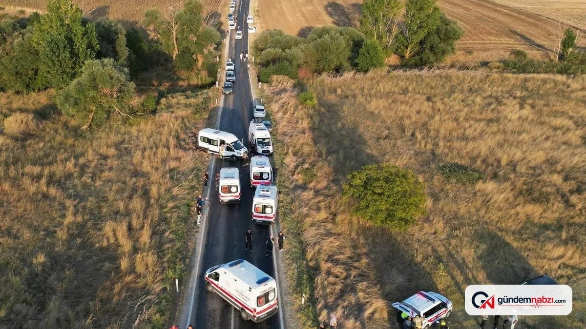 Edirne'de zincirleme kaza: 6 yaralı