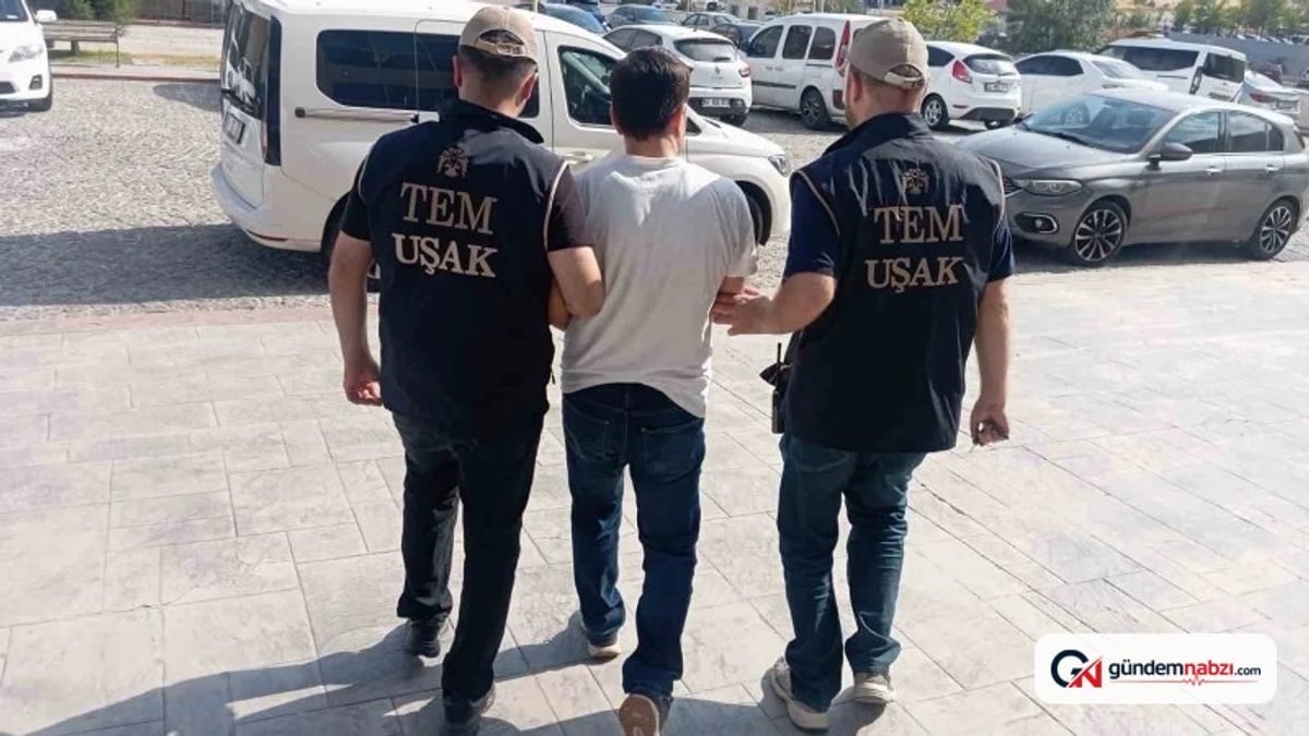 Uşak'ta FETÖ operasyonunda 6 yıl hapis cezası bulunan firari yakalandı