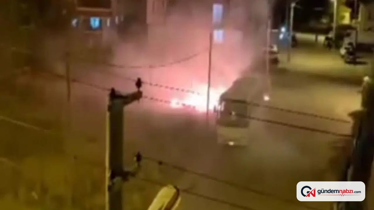 Kırşehir'de yangın çıkaran kişi, itfaiye söndürme çalışmalarını izledi