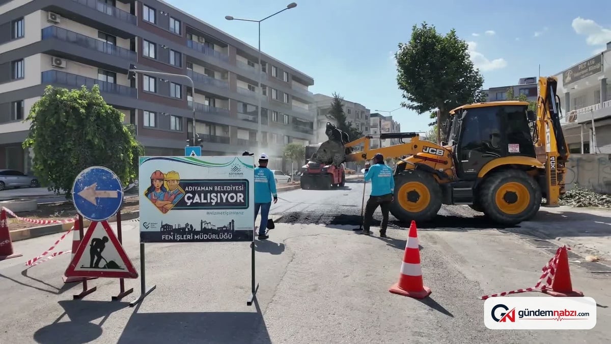 Adıyaman Belediyesi 1. Çevre Yolu’nda asfalt serimine başladı