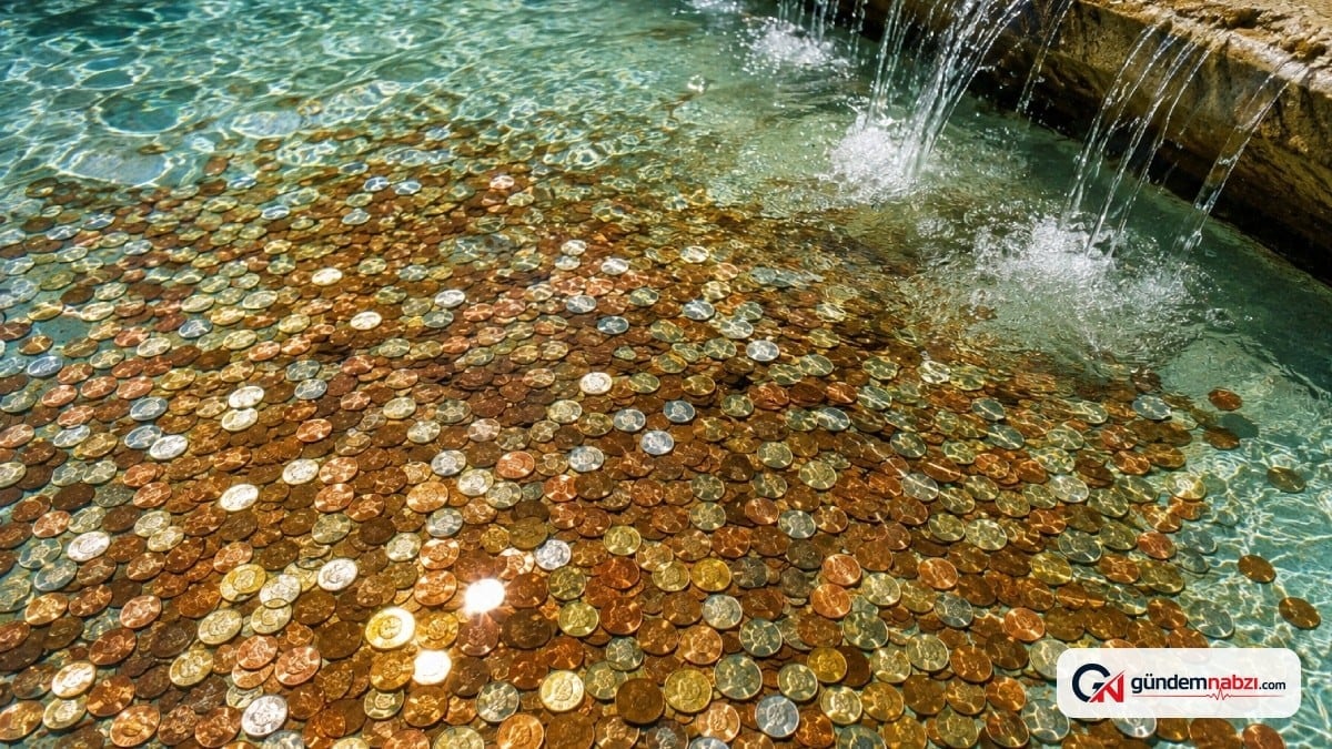 Trevi Çeşmesi'nden yılda 1,5 milyon euro çıkıyor