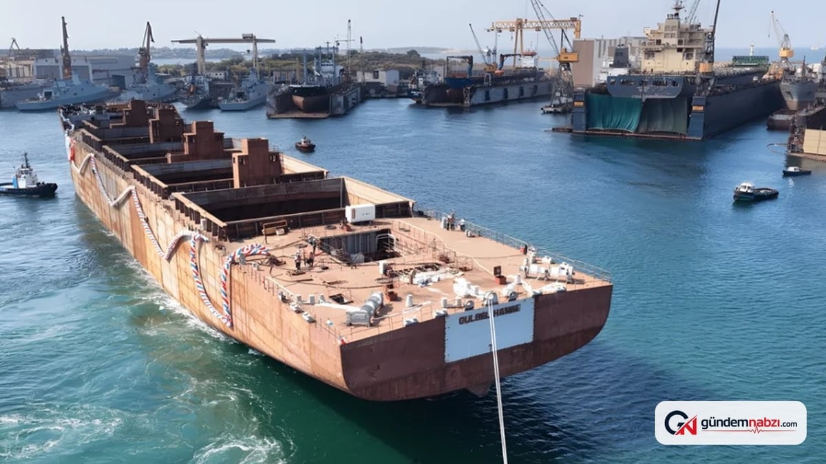 HABAŞ M/V Gülsel Hanım gemisini denize indirdi