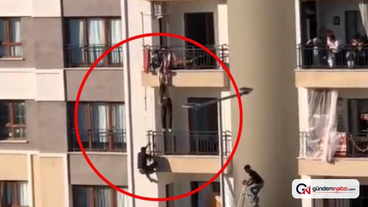Diyarbakır'da balkondan düşen çocuğu tırmanarak kurtardı