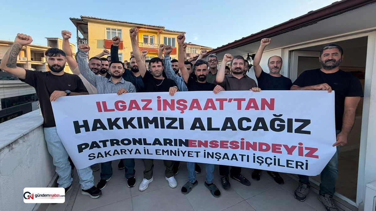 Sakarya'da inşaat işçileri cuma gününe kadar eyleme ara verdi