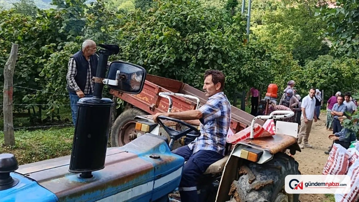 Samsun'da traktörün römorku devrildi, 6 kişi yaralandı