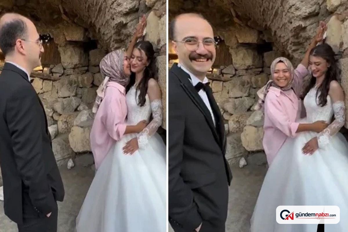 Fotoğrafçı damada pozu kendisi gösterince şaşkınlık yaşandı