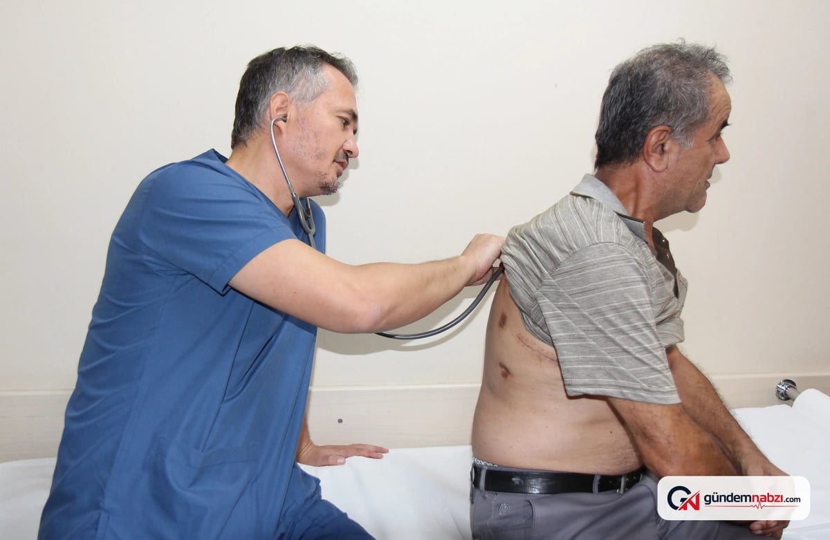 63 yaşındaki Adnan Aydın'ın kalbini iten hava dolu kese ameliyatla alındı