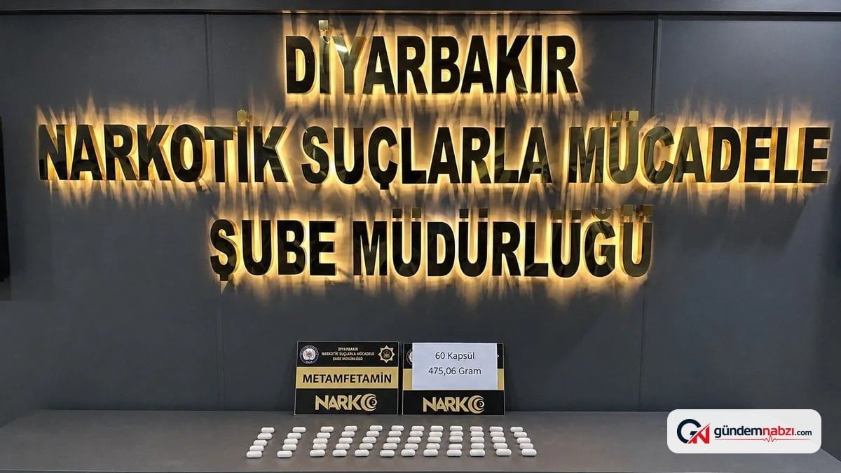 Diyarbakır'da uyuşturucu operasyonunda 60 kapsül ele geçirildi