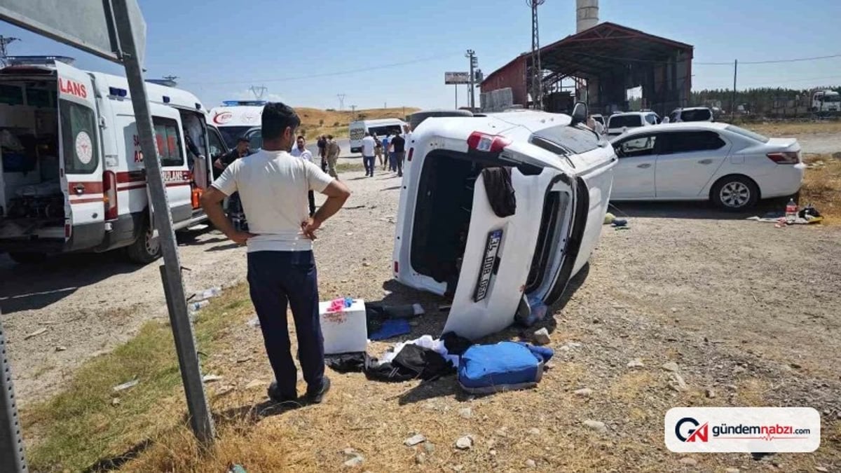 Batman'da iki araç çarpıştı, 7 kişi yaralandı