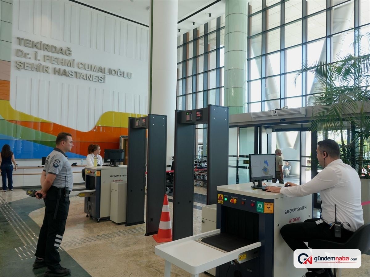 Tekirdağ İsmail Fehmi Cumalıoğlu Şehir Hastanesinde güvenlik altyapısı güçlendirildi