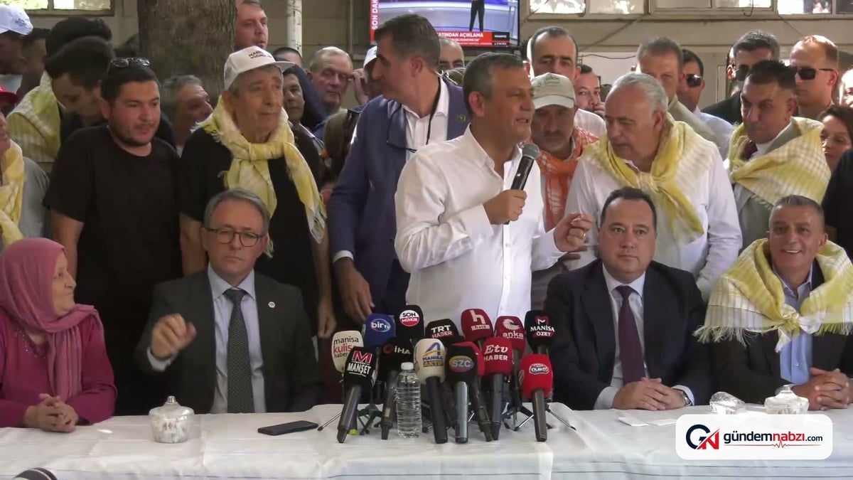 Özgür Özel: Çiftçi kredilerinin faizlerini sileceğiz