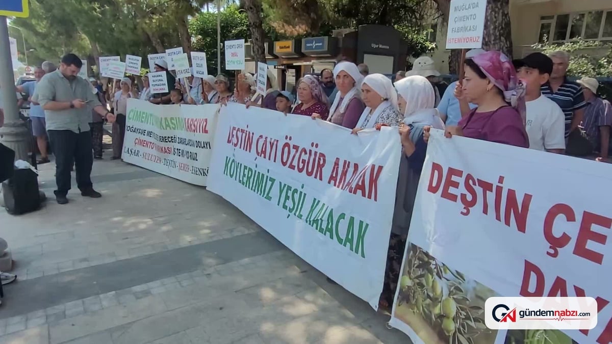 Muğla'da çimento fabrikasına karşı adalet nöbeti başlatıldı