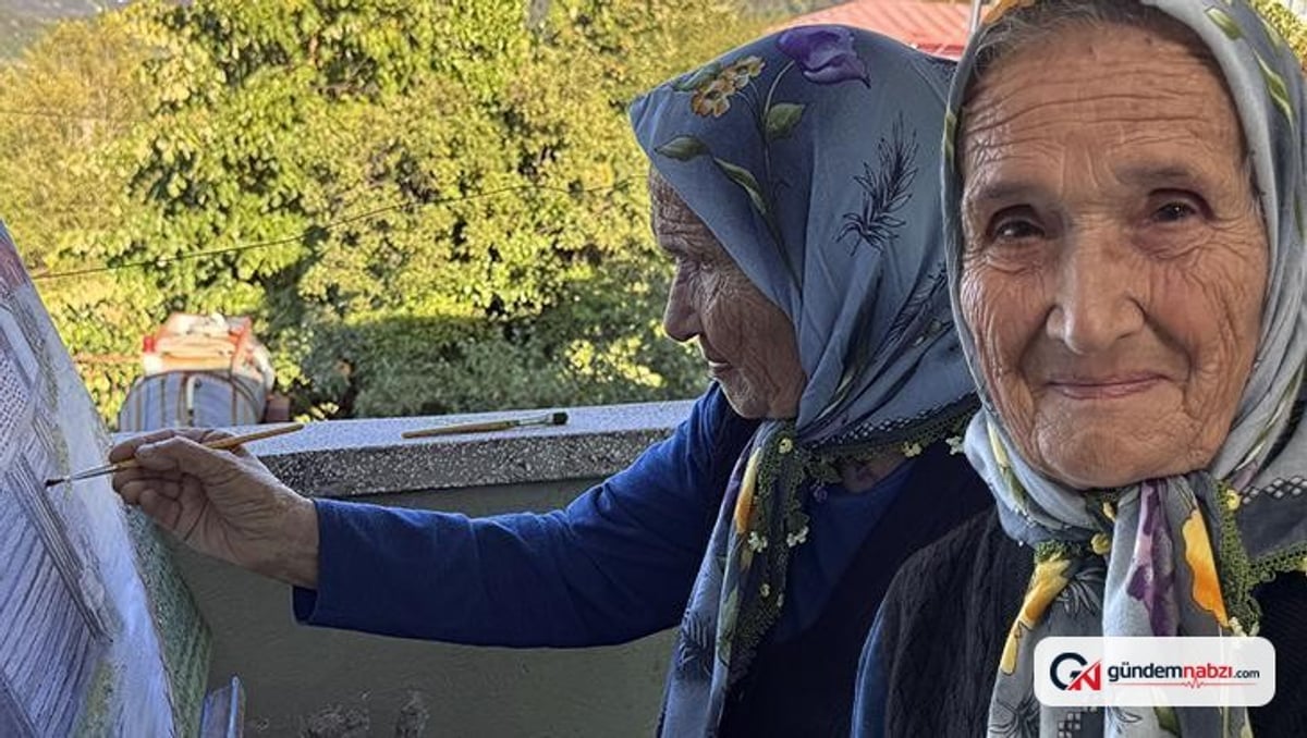 81 yaşındaki Şahinde Ermiş 80 tablo yaptı