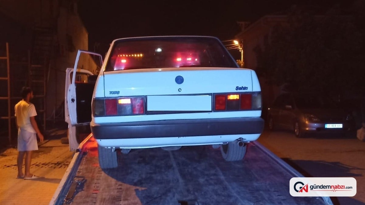 Mersin'de drift atan sürücüye 555 bin lira ceza