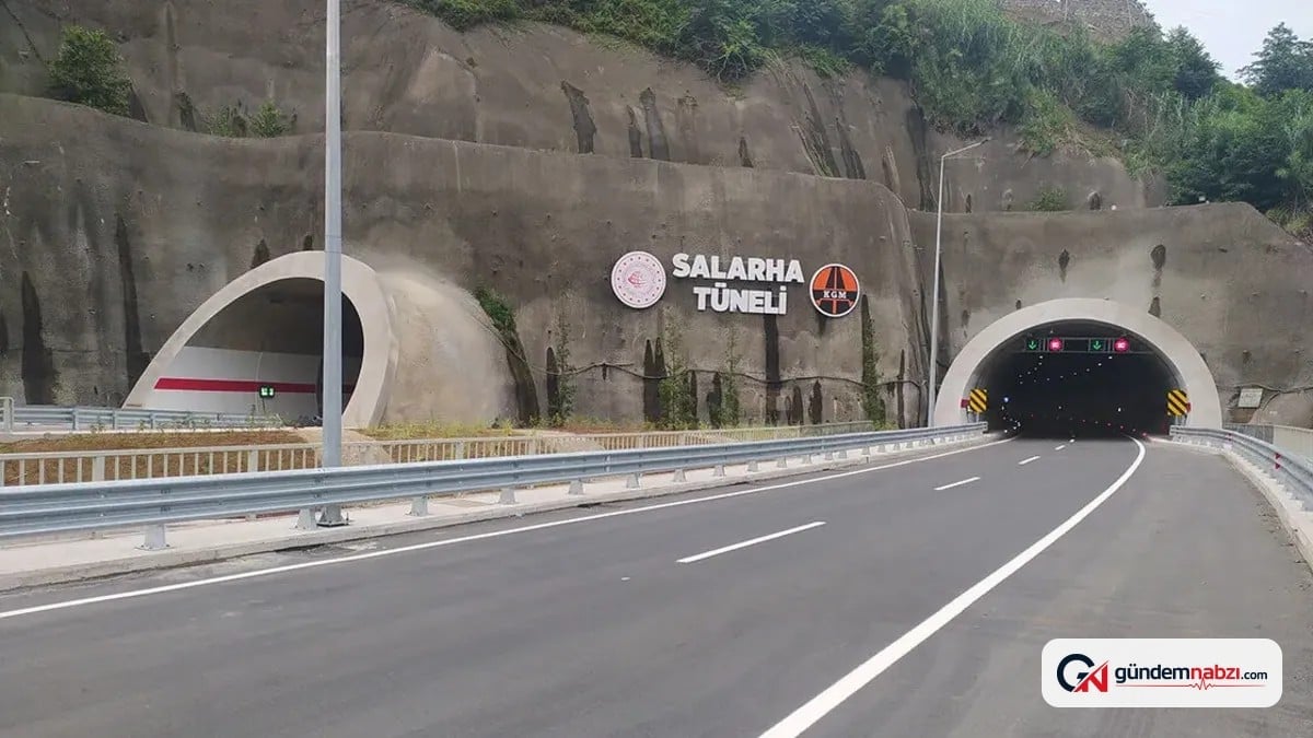 Rize Salarha Tüneli beş yıldır hizmette