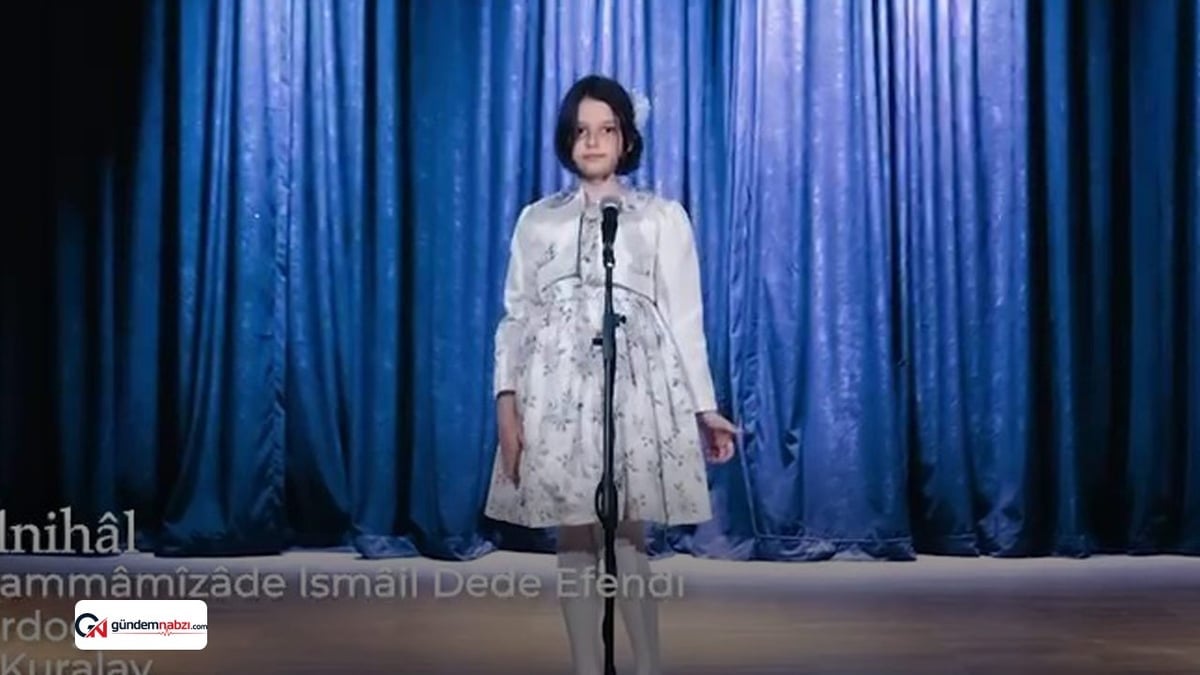 Erdoğan'ın torunu Fatima Serra, şarkı ile alkış aldı