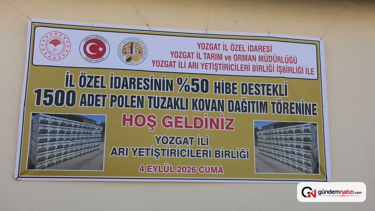 Yozgat’ta 100 arıcıya 1.500 polen tuzaklı kovan dağıtıldı
